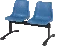 Banco, seduta poliuretano, 2 sedili Hidemar 