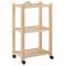 Carrello a 3 mensole in faggio Ecopostural A4474