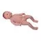 Manichino neonato con cordone ombelicale
