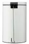 Cestino a pedale Metallo Sanelia 20L ergonomico secchio antibatterico bianco Rossignol