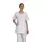 Tunique médicale femme Tilly blanc parement rayé vert Mulliez