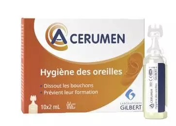 Soluzioni auricolari Laboratoires Gilbert A-Cerumen coloré