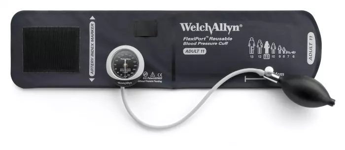 Sfigmomanometro aneroide a 1 tubo Welch Allyn Durashock Silver Series DS45