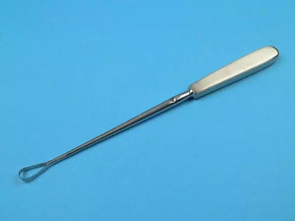 Curette uterina Sims, tagliante, 25 cm x 10 mm - Holtex