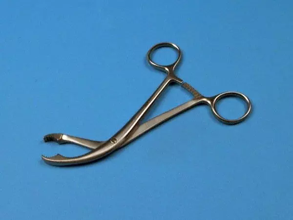 Pinze-Davier Verbrugge, morsi dentati, angolato, 15 cm - Holtex