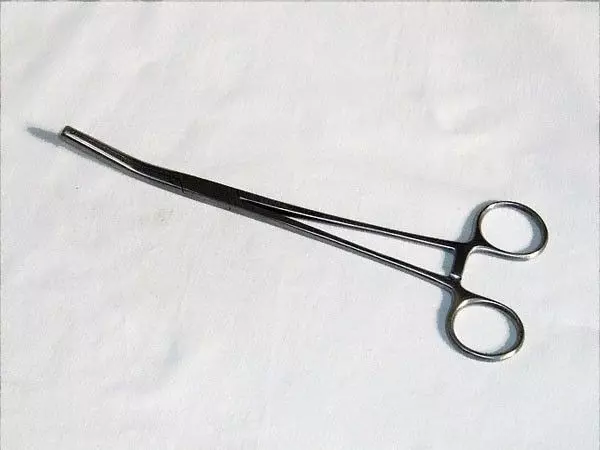 Pinza a Peritoneo di Bonney, 21 cm, curva - Holtex