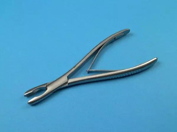 Pinza-sgorbia, semplice articolazione, diritta, 20 cm, morsi 8 mm - Holtex