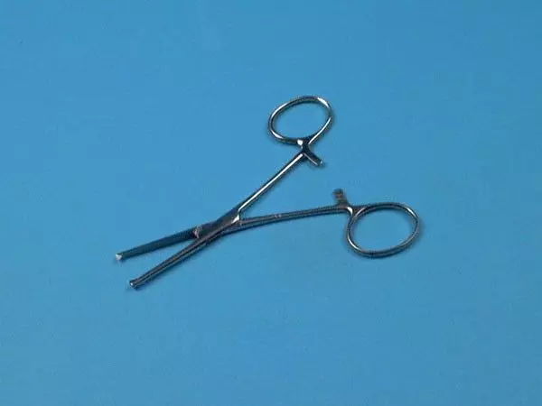 Pinza Kocher, diritta, A/G, 13 cm - Holtex