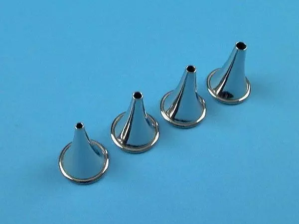 Speculum Hartmann, per otorino, set di 4 pezzi: 3 - 3,5 -4 e 5 - Holtex