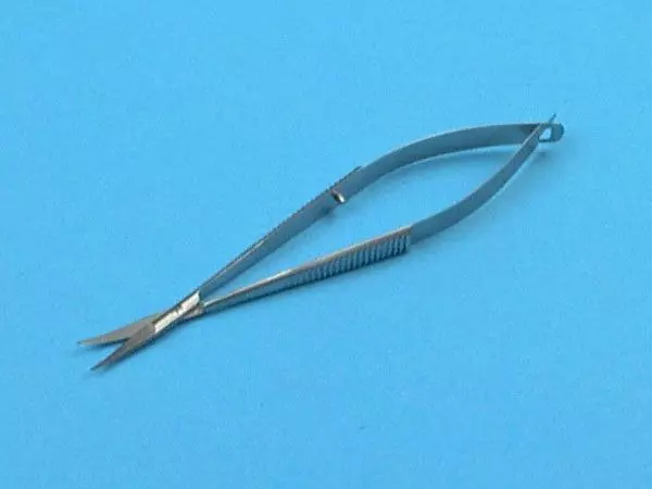 Forbici di Castroviejo, a cornea, curvi, schiume, 10 cm - Holtex