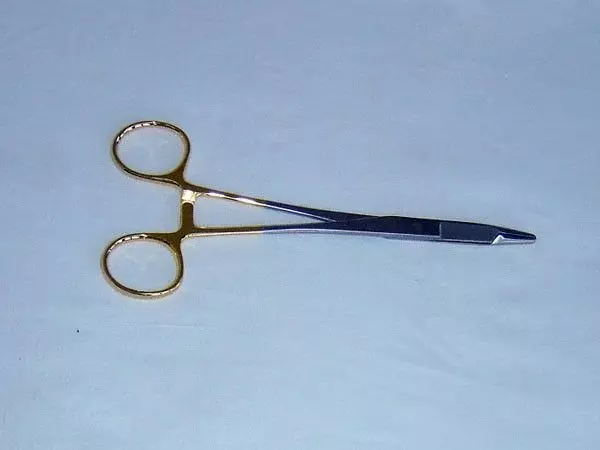 Porta-aghi Olsen-Hegar, 19 cm, tungsteno - Holtex