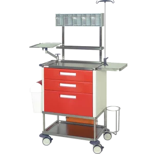 H773 Carrello di emergenza PRP con ripiano anteriore Hidemar 