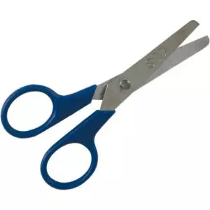 Forbici sterili in plastica a punta tonda Euromedis (scatola da 100)