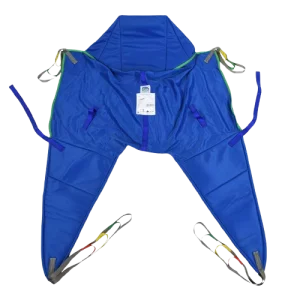 Imbragatura universale con poggiatesta per il sollevamento del paziente