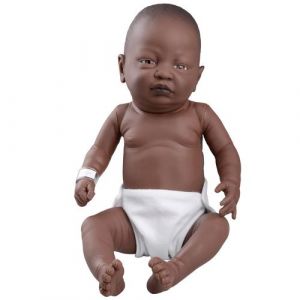 Modello di bebé africano femminile per cure pediatriche W17005