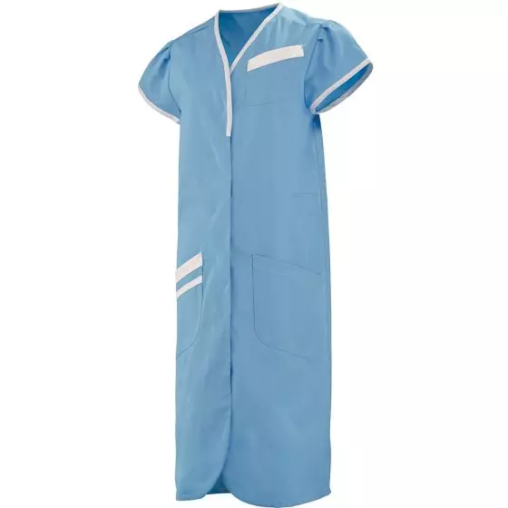 Camicia medica donna maniche corte 8PMC00PC Azzurro / Bianco