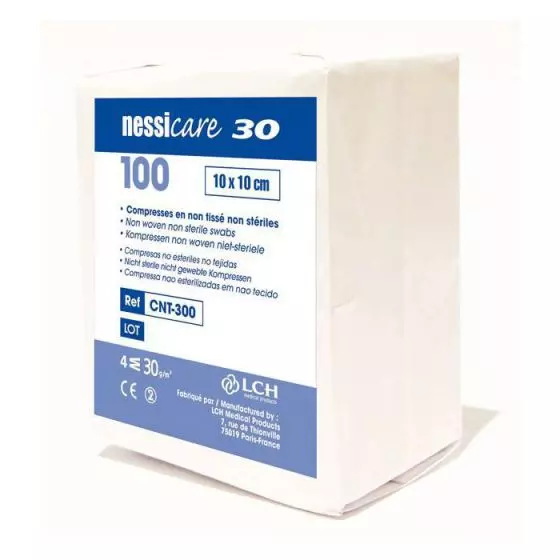 Compresse non tessute non sterili 30 gr Optima LCH - 100 unità