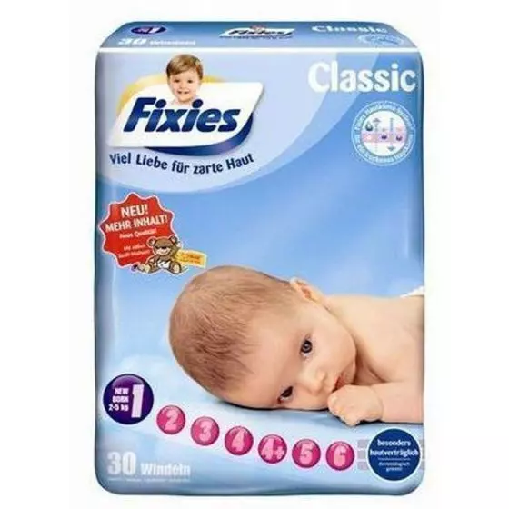 180 pannolini neonato Fixies Newborn ( 2-5 kg) 