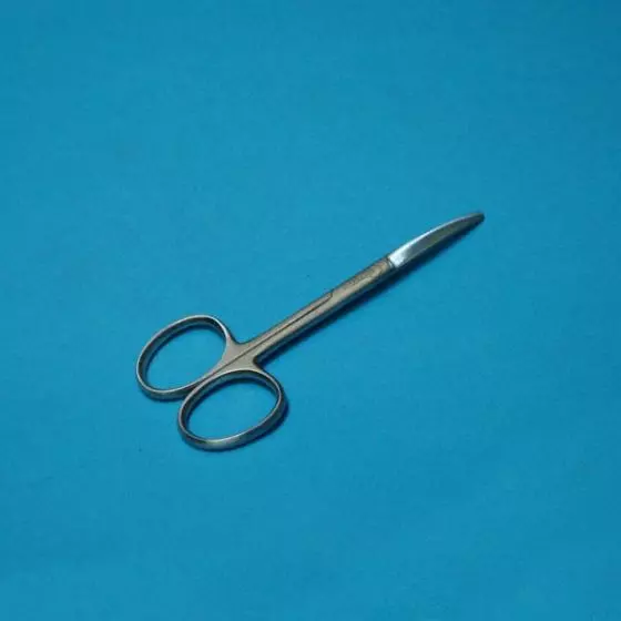 Forbici ad enucleazione, molto curvi, schiuma,  bambino, 10,5 cm - Holtex