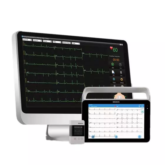 Pack Cardio 5 Edan ECG ISE Plus + holter ECG SE-2003 + software dati