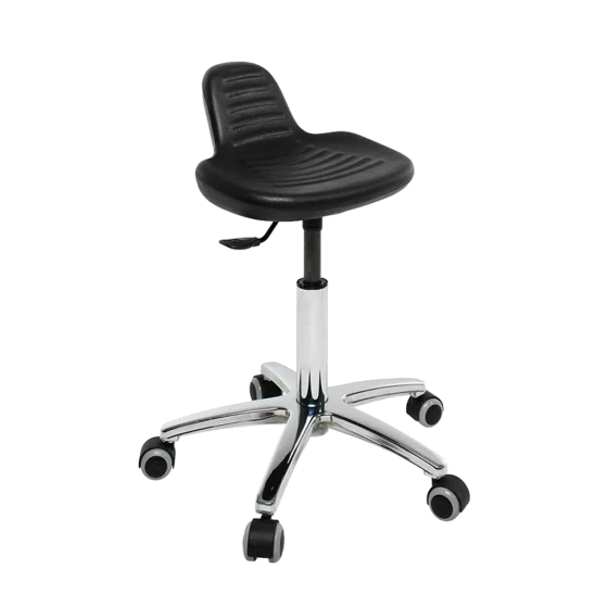 Sgabello medico Ecopostrual S4608 con base in alluminio e seduta bassa