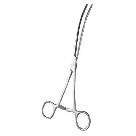 Pinza clamp Doyen, intestinale, curva, 18 cm - Holtex