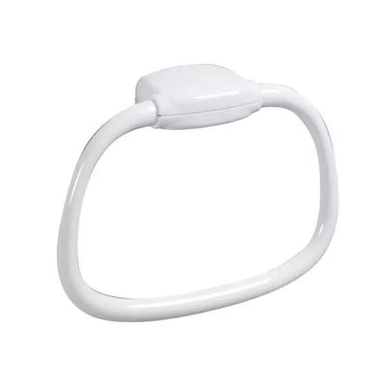Anello portasciugamano in plastica Basic bianco Rossignol