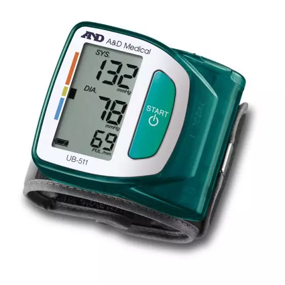 Misuratore di pressione elettronico da polso AND IBH UB 511 Verde