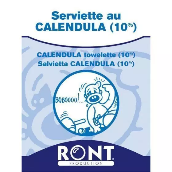 Salviettine alla calendula 10% Ront 23038 - Scatola da 100 unità