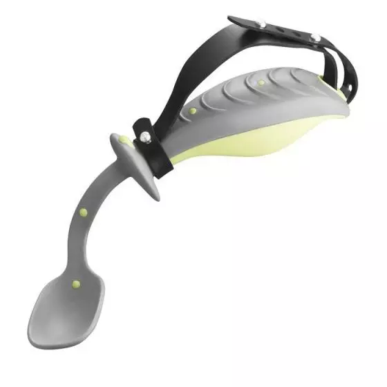 Cucchiaio ergonomico morbido Holtex giallo