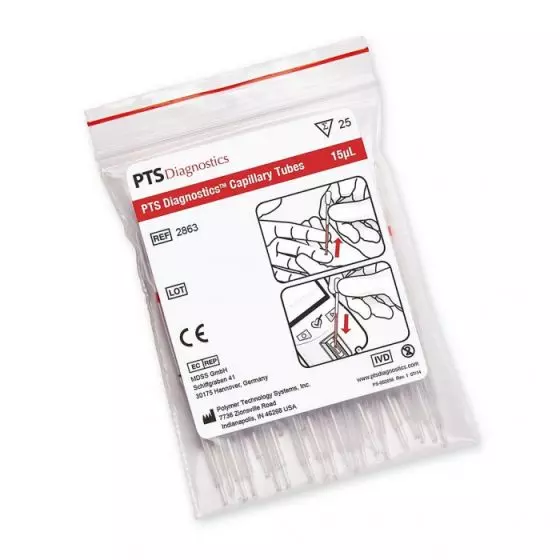 Raccoglitore di sangue capillare da 15μL (confezione da 25) per Cardiochek