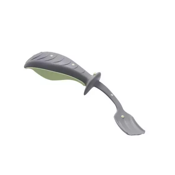 Forchetta ergonomica morbida gialla Holtex