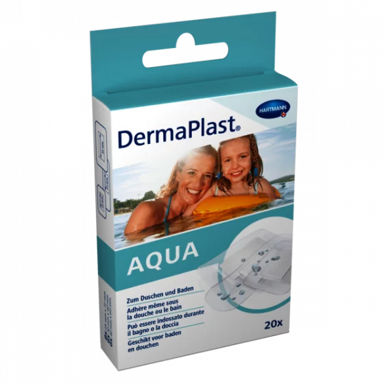 Cerotto ipoallergenico pretagliato Hartmann DermaPlast Aqua - Scatola da 20 unità