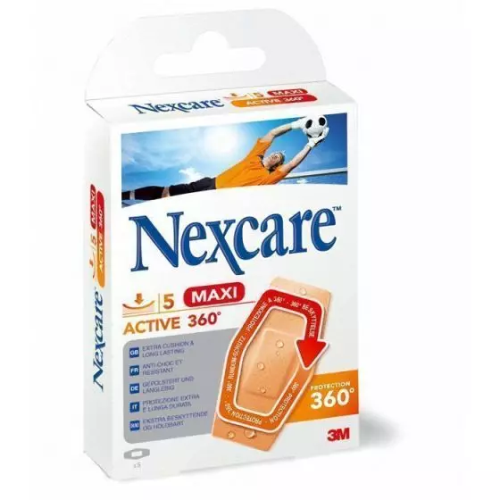 Cerotti 3M Nexcare Active 360° Maxi - Scatola da 5 unità