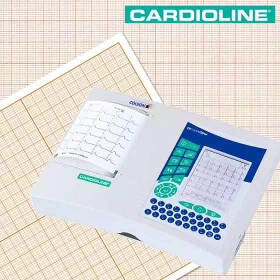 Carta in rotolo per ECG Cardioline gamma 1200, 200 fogli 120x100 mm