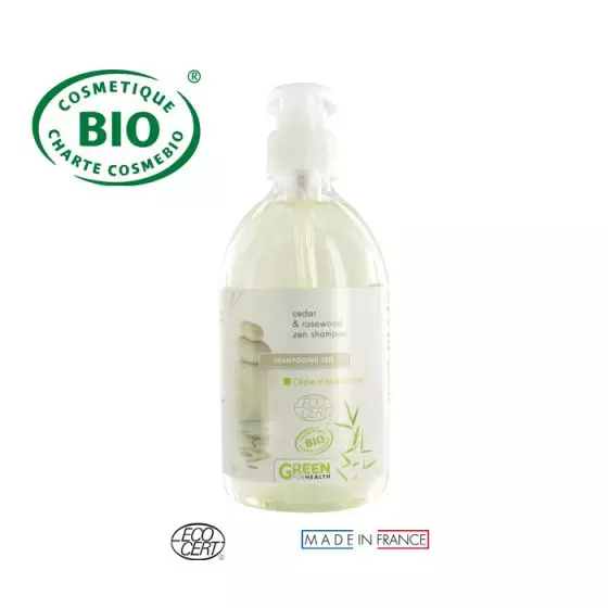 Sciampo ZEN sostenibile cedro e legno di rosa 500 ml Green for Health