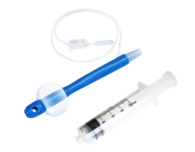Cannula rettale per adulti a contrasto singolo da 16 mm - con siringa e palloncino (confezione da 10)