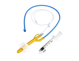 Cannula rettale per adulti a doppio contrasto 15 mm - con siringa e palloncino (confezione da 10)