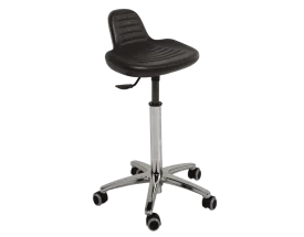 Sgabello medico Ecopostural S5608 con base in alluminio e sedile alto