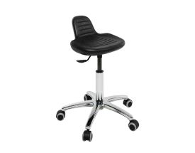 Sgabello medico Ecopostrual S4608 con base in alluminio e seduta bassa