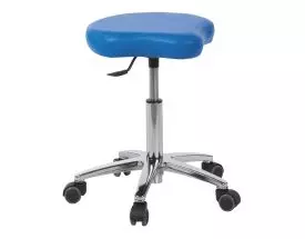 Sgabello con base cromata Ecopostural S4640