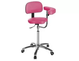 Sgabello con base cromata Ecopostural S5644