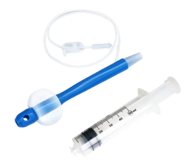 Cannula rettale per adulti a contrasto singolo da 16 mm - con siringa e palloncino (confezione da 10)