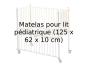 Materasso per lettino pediatrico (125 x 62 x 10 cm)