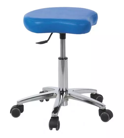 Sgabello con base cromata Ecopostural S4640