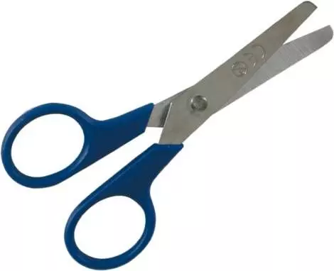 Forbici sterili in plastica a punta tonda Euromedis (scatola da 100)